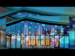 Полноцветный светодиодный дисплей Видеостенная прозрачная пленка светодиодный экран