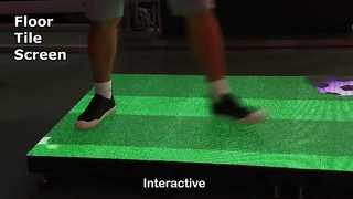 Полноцветный светодиодный дисплей / светодиодный экран для напольной плитки