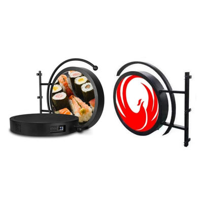 Restaurant P4 Full Color 600mm Round Led Display Logo Screen Panel Board