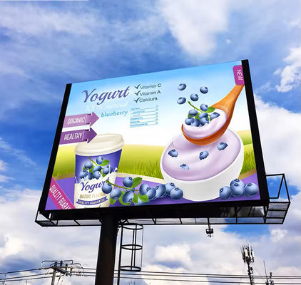 Pole Support Outdoor LED Displays Panel P10 SMD Led Screen ODM