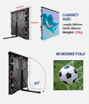Waterproof Outdoor Led Advertising Screen P8 Fixed For Football Stadium