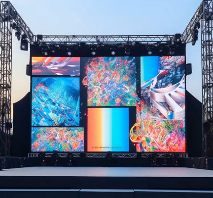 14bits P4.81 Rental Led Display 500x1000 For Football Stadium Customized