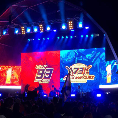 High Pixel Curved Outdoor Waterproof Led Screen P2.604 500x500