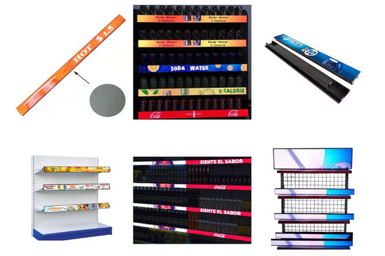 24V Supermarket Electronic Shelf Led Display Screen 480x60mm OEM