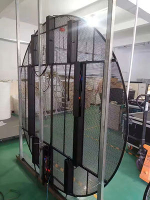 ODM Outdoor Advertising Screen Round Transparent P3 Led Panel 3840HZ