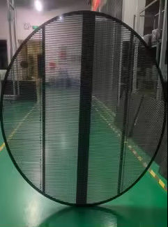 ODM Outdoor Advertising Screen Round Transparent P3 Led Panel 3840HZ
