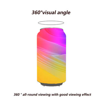 Can Shaped Indoor Outdoor Advertising Led Display Screen P2 Full Color Floorstanding