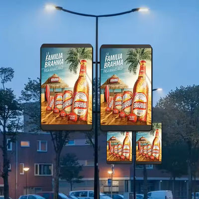 OEM Advertising Pole LED Display Screen Street Digital P3 Outdoor Led Screen