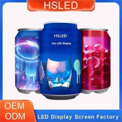 Creative Cans Led Display Screen bottle shape LED display