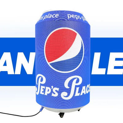 Creative Cans Led Display Screen bottle shape LED display
